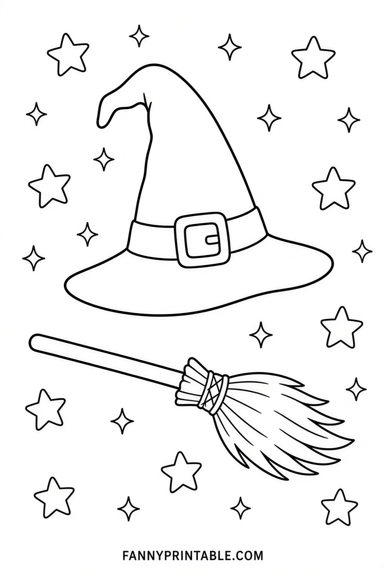 Free Halloween Coloring Pages for Kids Printable