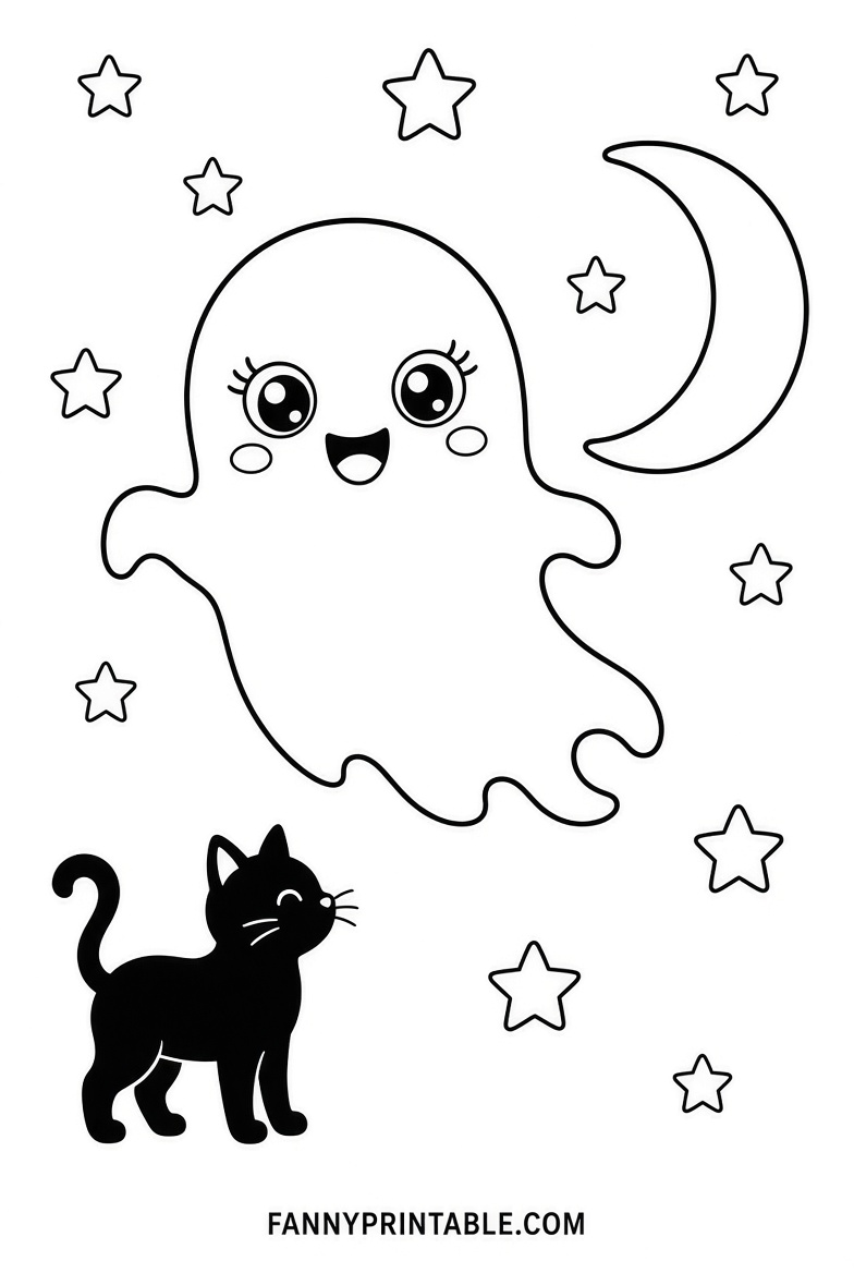Free Halloween Coloring Pages for Kids Printable