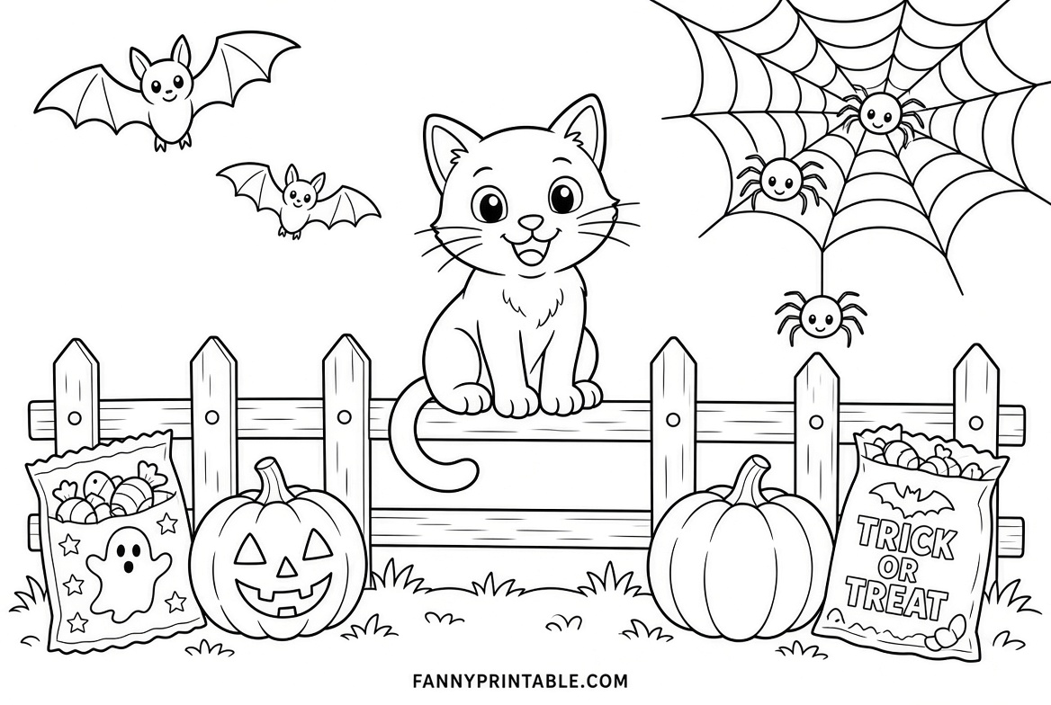 Free Halloween Coloring Pages for Kids to Print