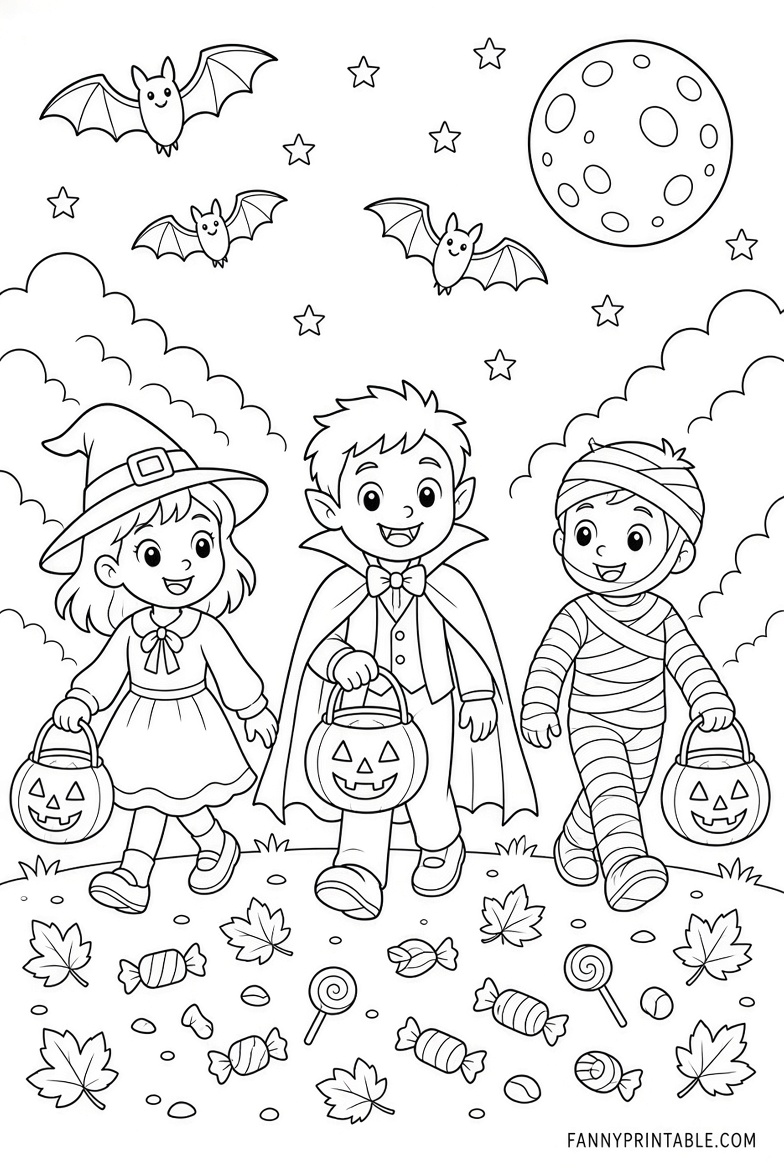 Free Halloween Coloring Pages to Print Now