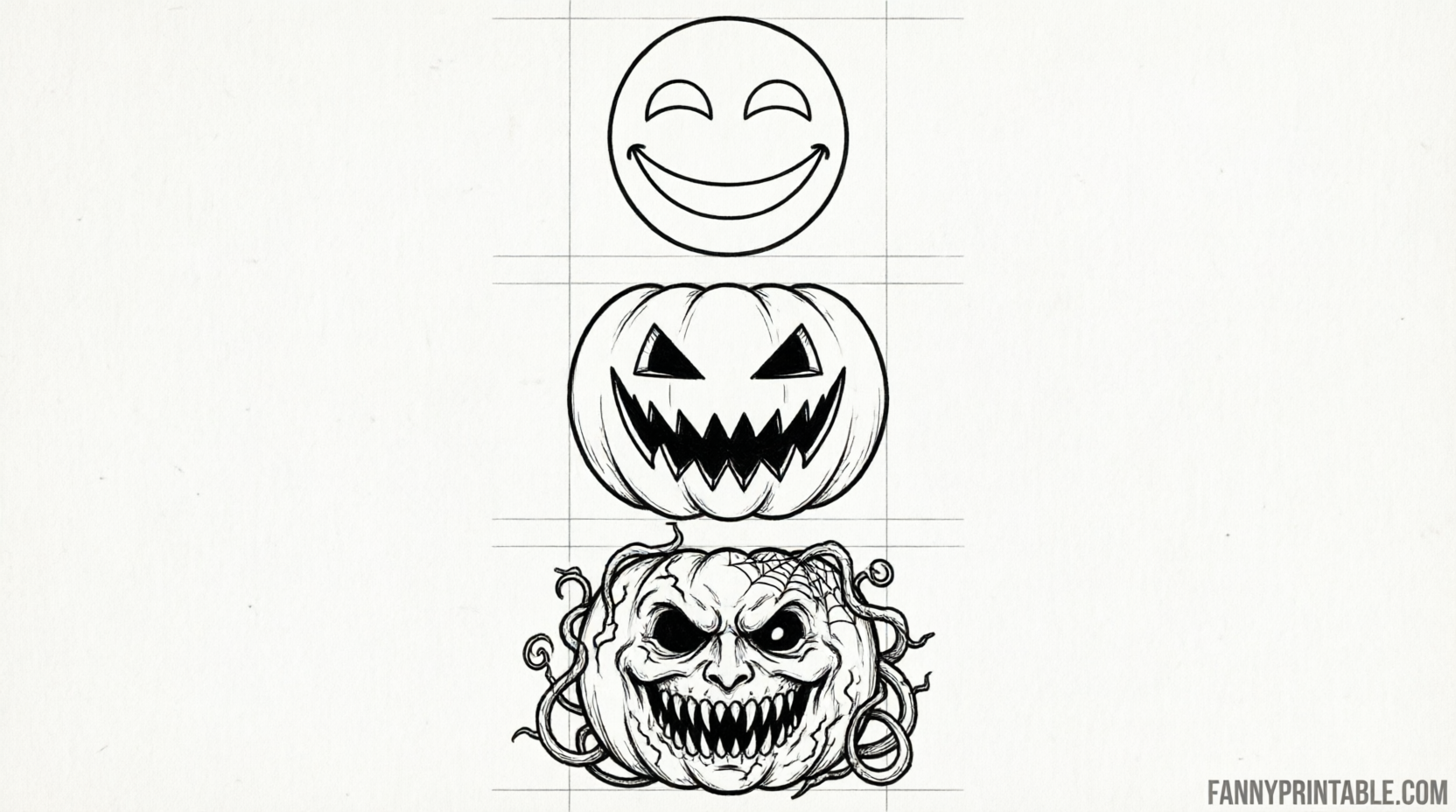 Free Halloween Pumpkin Stencils Printable (3)