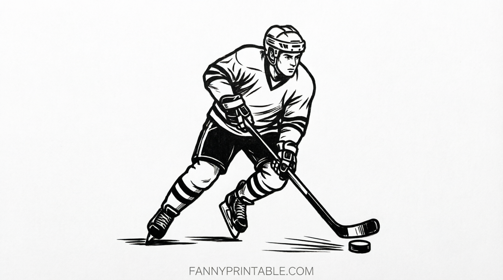 Free Hockey Pumpkin Stencils Printable (1)