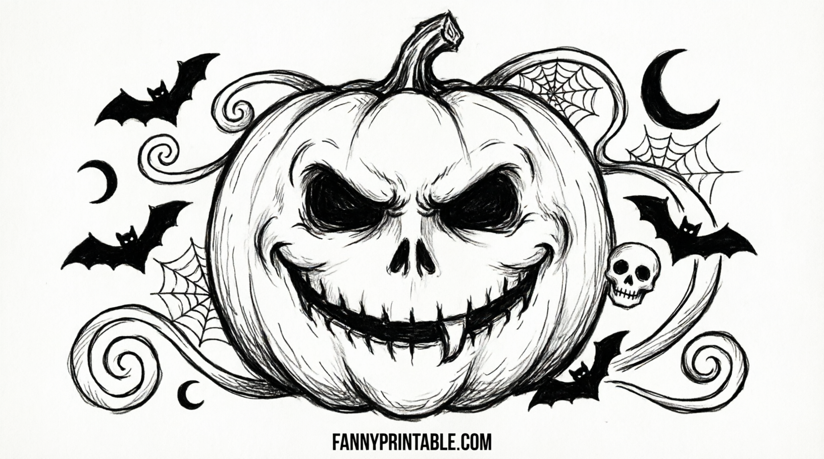 Free Horror Movie Pumpkin Stencils Printable (2)