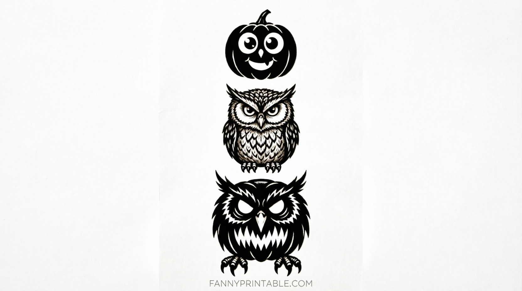 Free Owl Pumpkin Stencils Printable 3 Free Owl Pumpkin Stencils Printable (3)