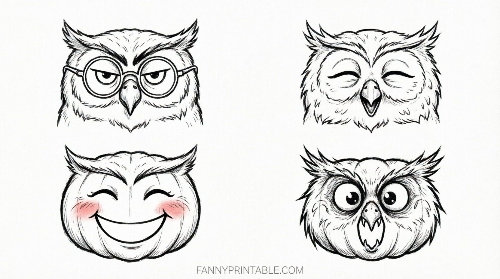 Free Owl Pumpkin Stencils Printable 4 Free Owl Pumpkin Stencils Printable (4)