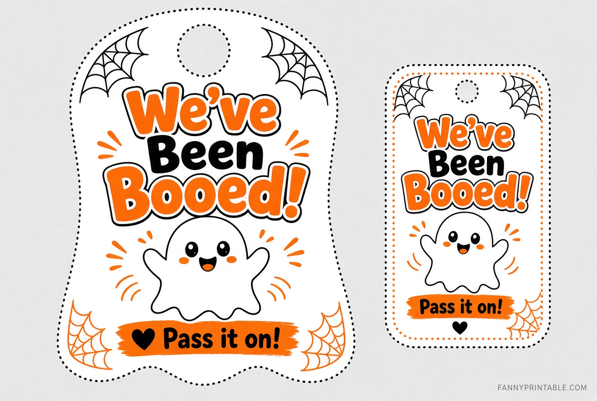Free Printable Boo Card Templates for Halloween