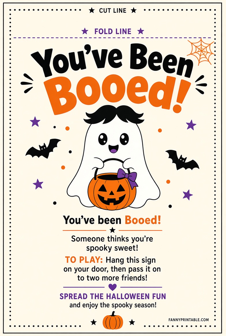Free Printable Boo Card Templates for Halloween