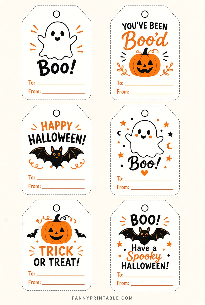 Free Printable Boo Card Templates for Halloween
