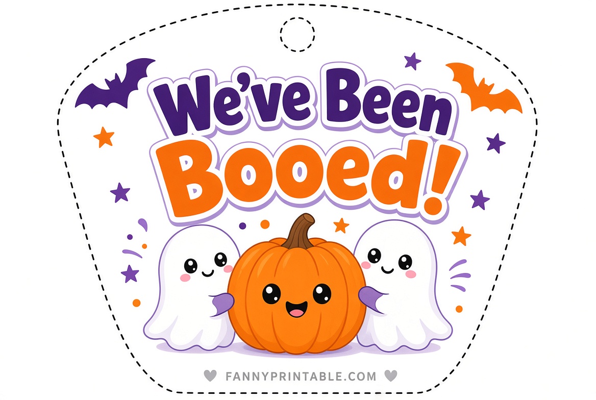Free Printable Booing Cards for Halloween