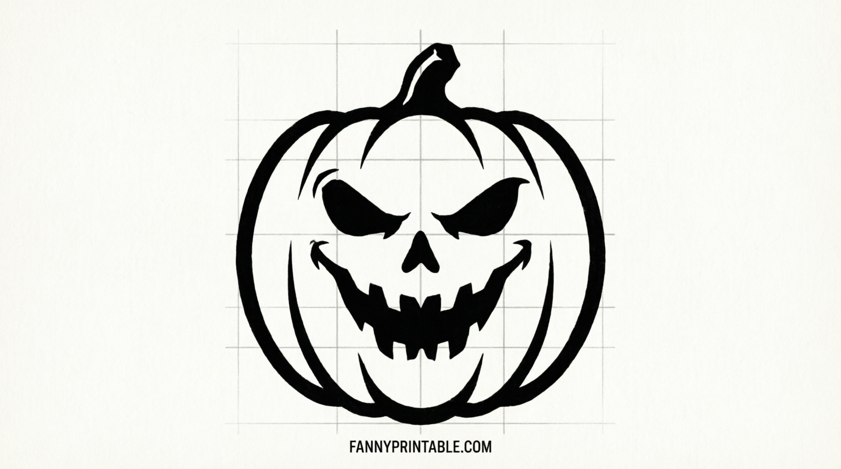 Free Printable Ghost Face Pumpkin Stencils (2)