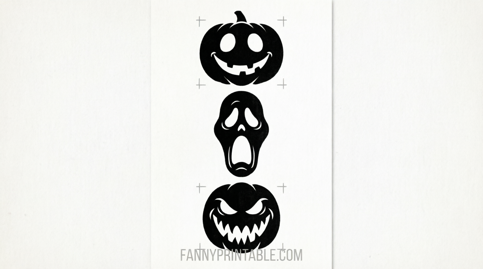 Free Printable Ghost Face Pumpkin Stencils (3)
