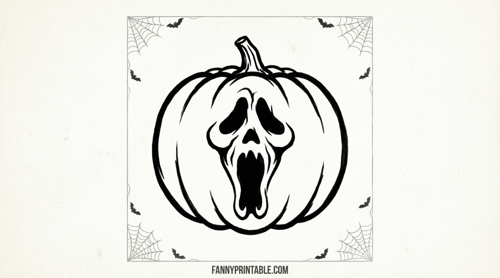 Free Printable Ghost Face Pumpkin Stencils (4)