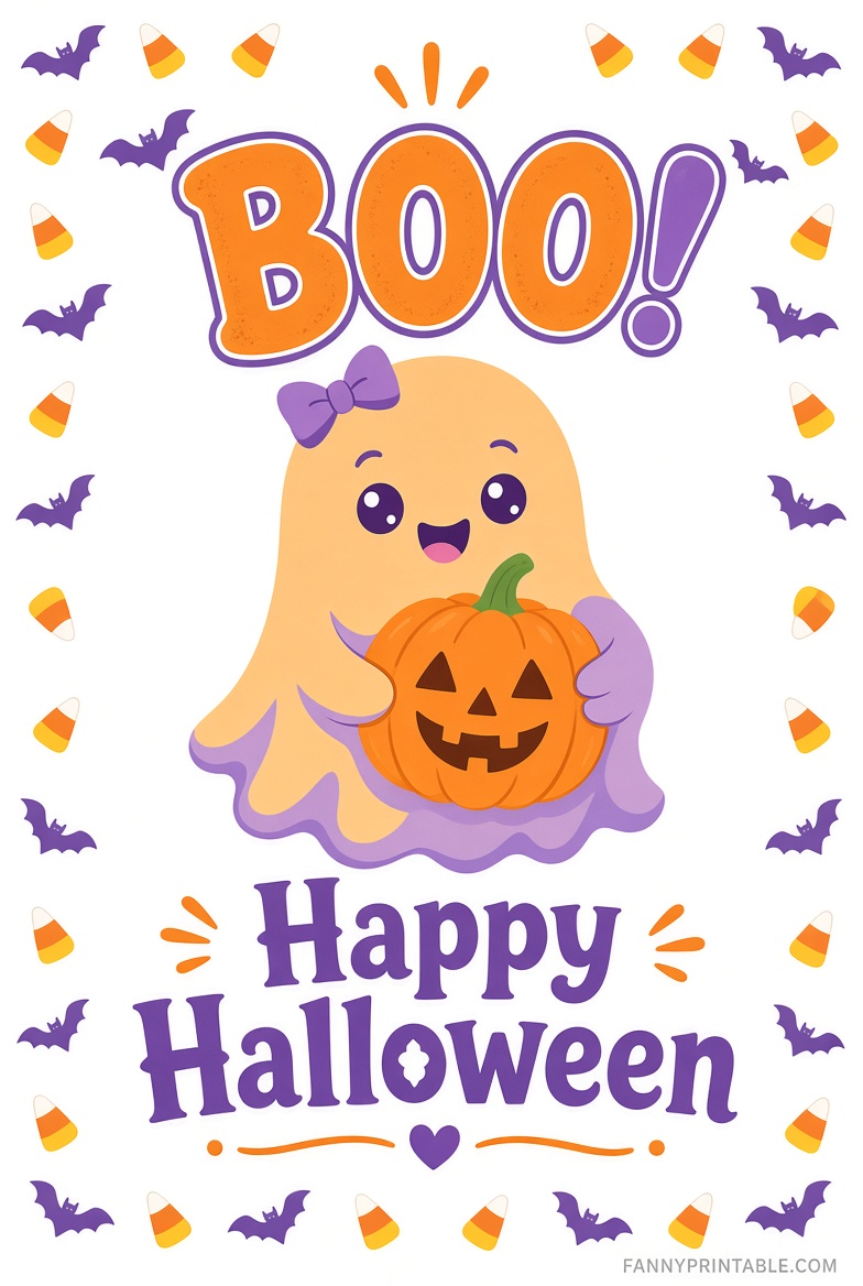 Free Printable Halloween Boo Cards to Download 2 Free Printable Halloween Boo Cards to Download