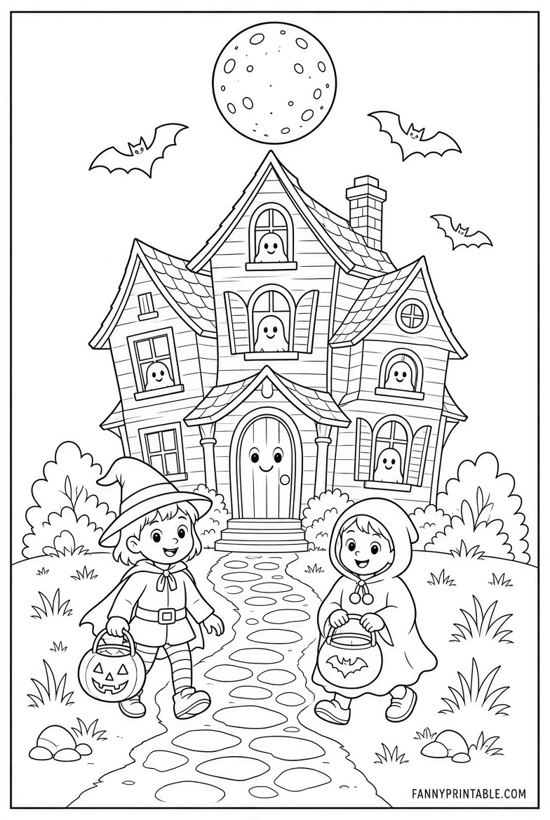 Free Halloween Coloring Pages Printable