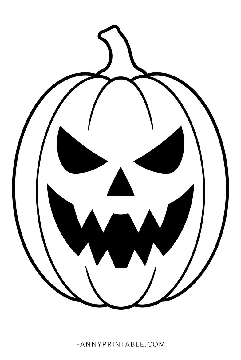 Free Printable Halloween Pumpkin Stencils 3 Free Printable Halloween Pumpkin Stencils (3)