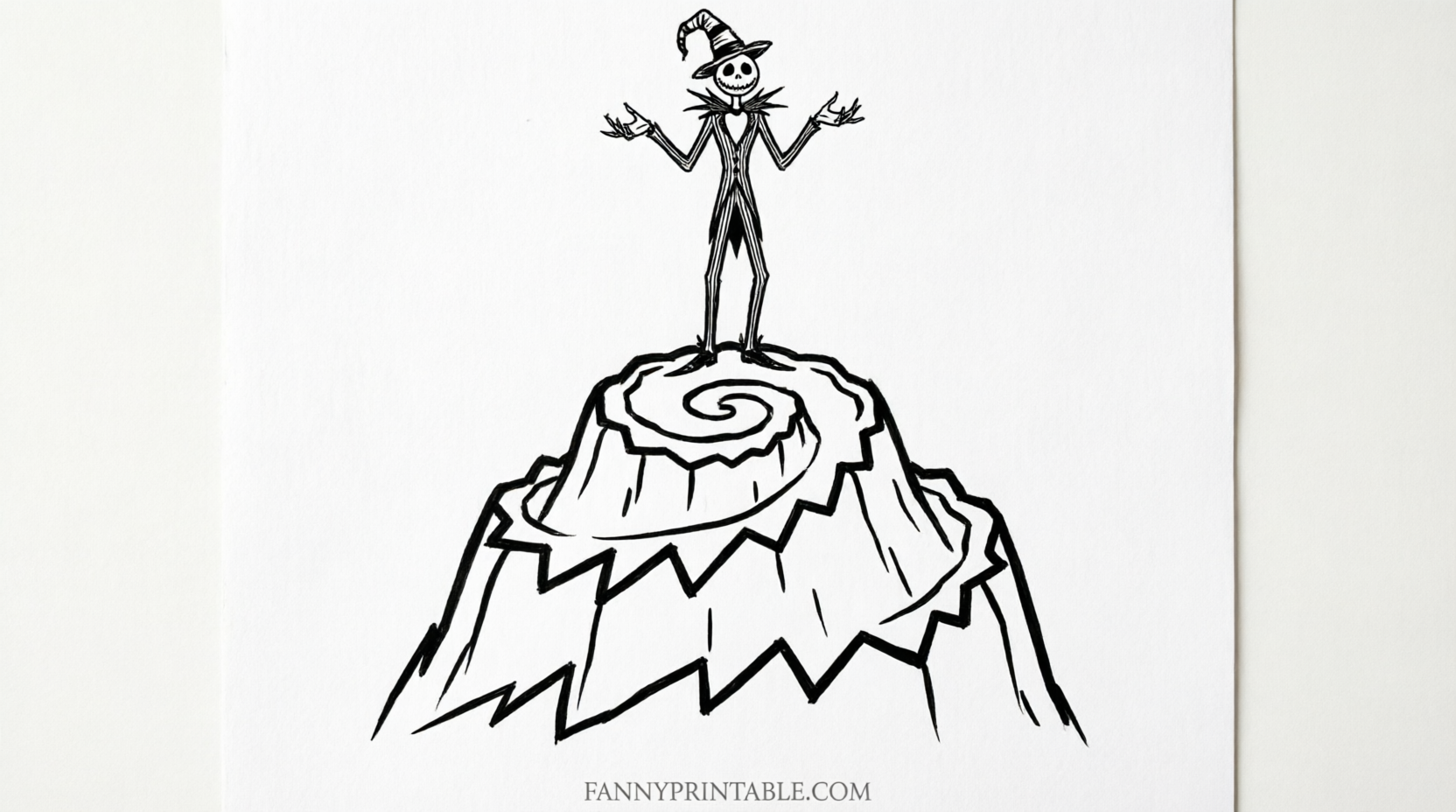 Free Printable Jack Skellington Pumpkin Stencils (2)