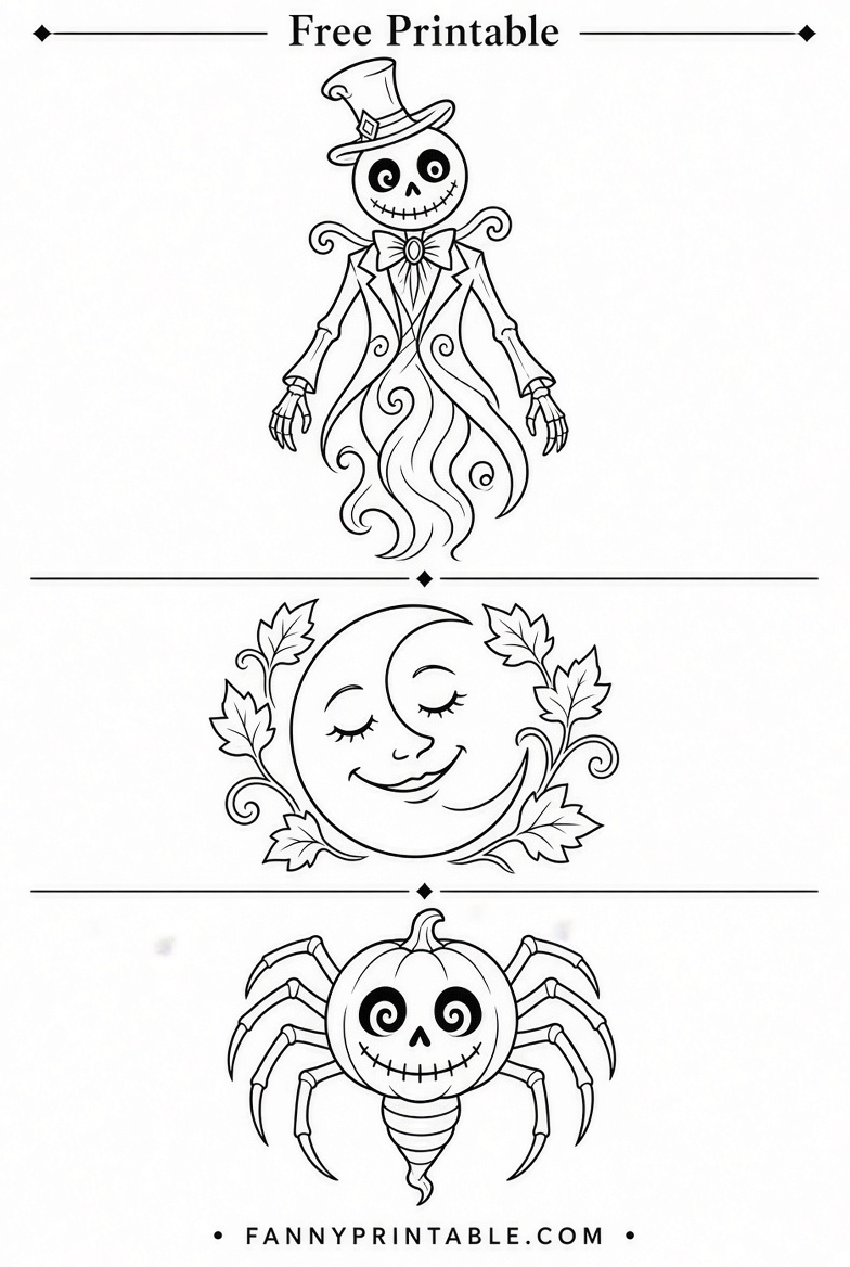 Free Printable Nightmare Before Christmas Pumpkin Stencils 2 Free Printable Nightmare Before Christmas Pumpkin Stencils (2)