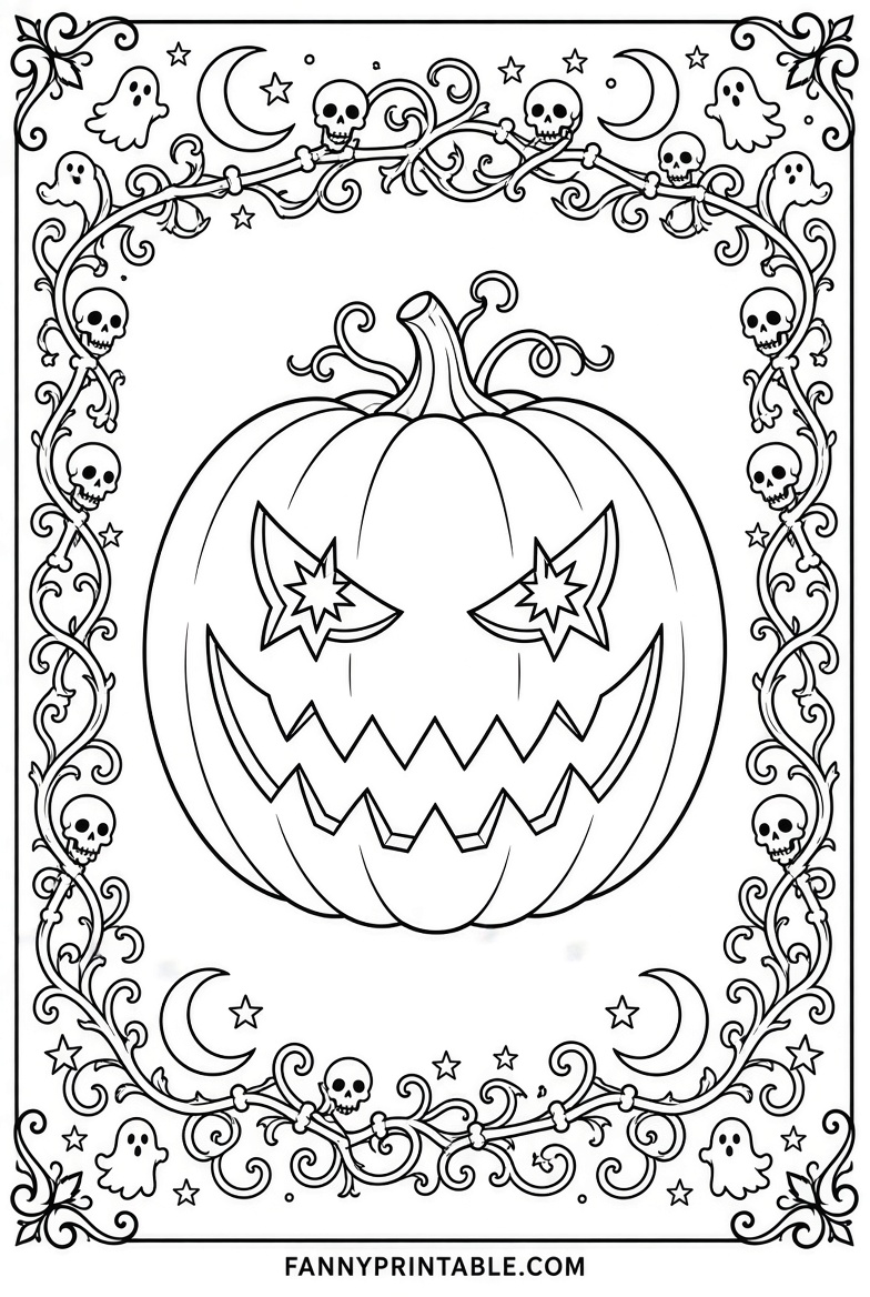 Free Printable Nightmare Before Christmas Pumpkin Stencils 3 Free Printable Nightmare Before Christmas Pumpkin Stencils (3)