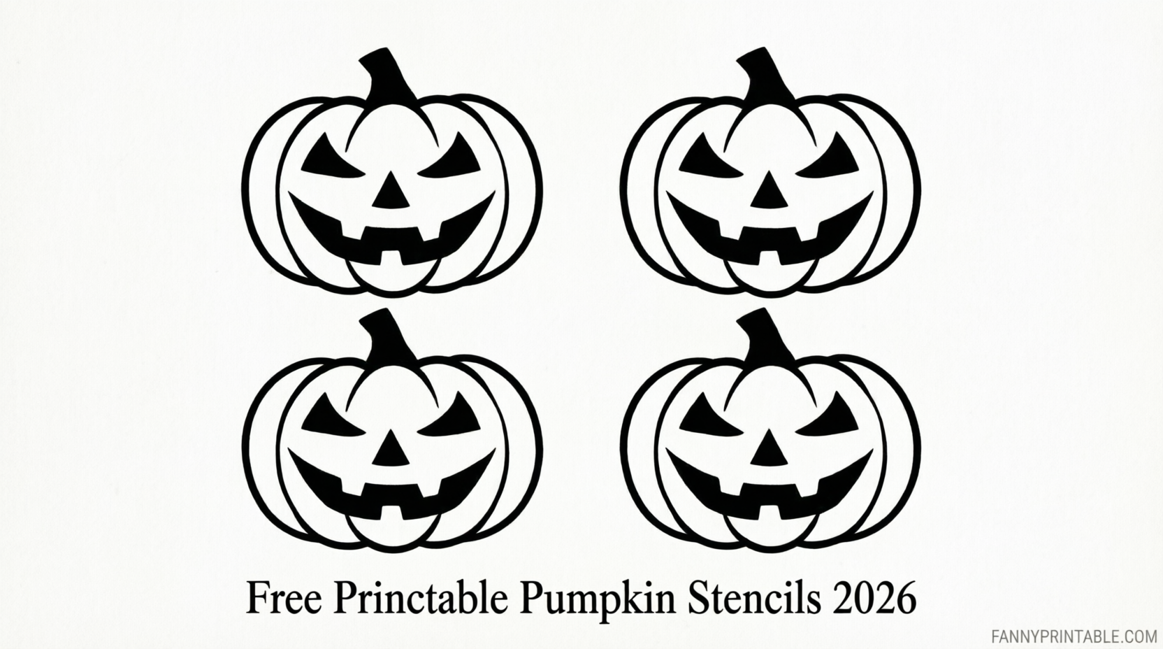 Free Printable Pumpkin Stencils 2026 (2)