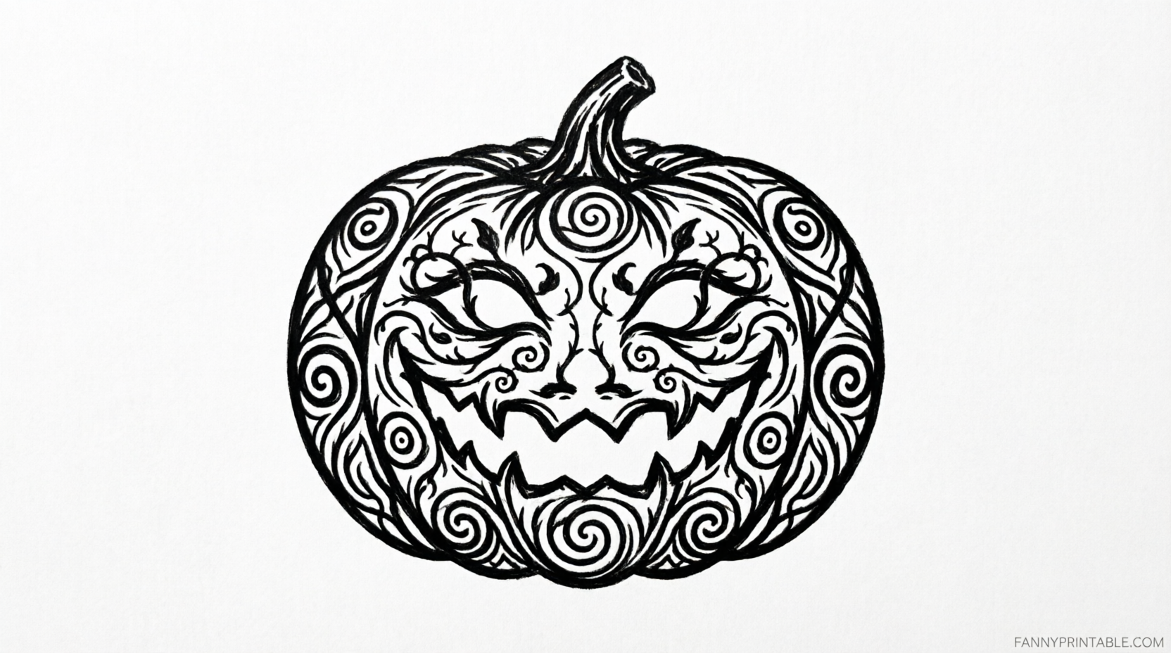 Free Printable Pumpkin Stencils for Painting 3 Free Printable Pumpkin Stencils for Painting (3)