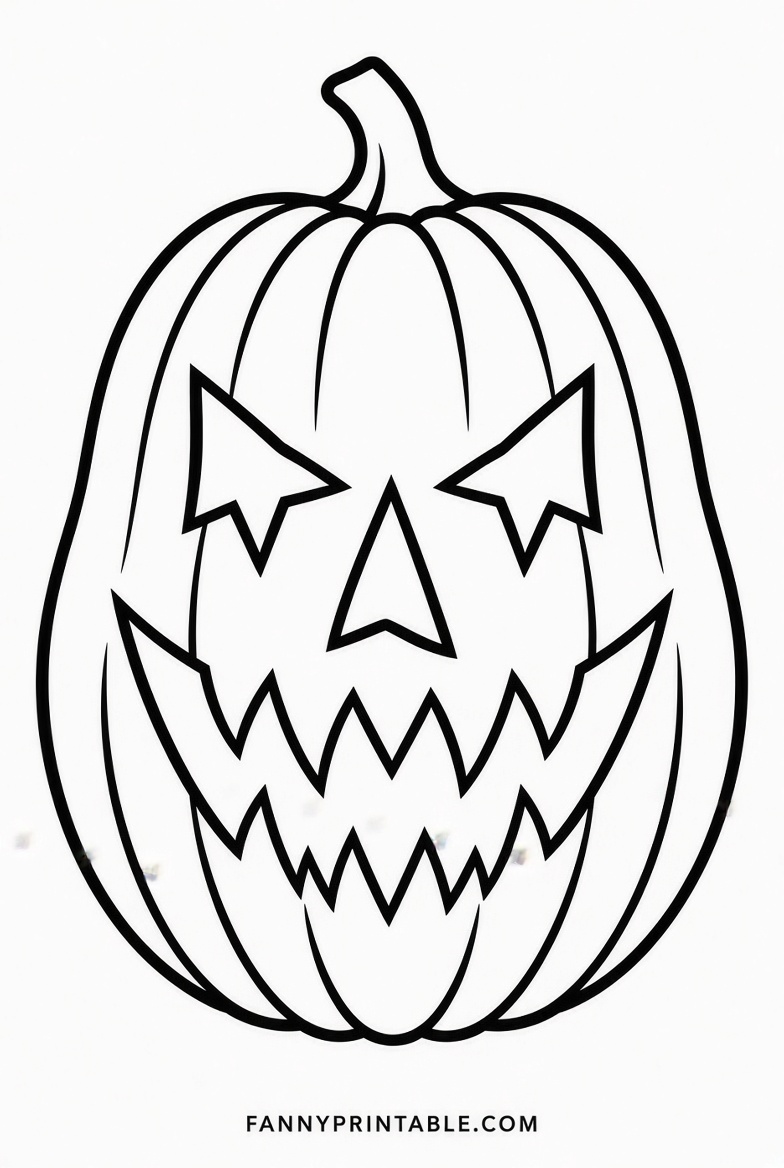 Free Printable Scary Pumpkin Stencils (1)
