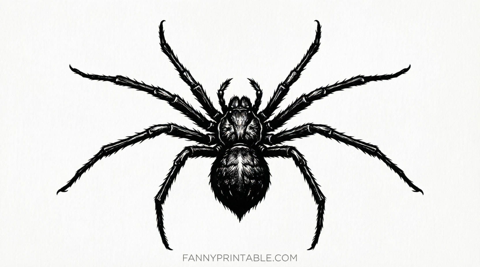 Free Printable Spider Pumpkin Carving Stencils (2)