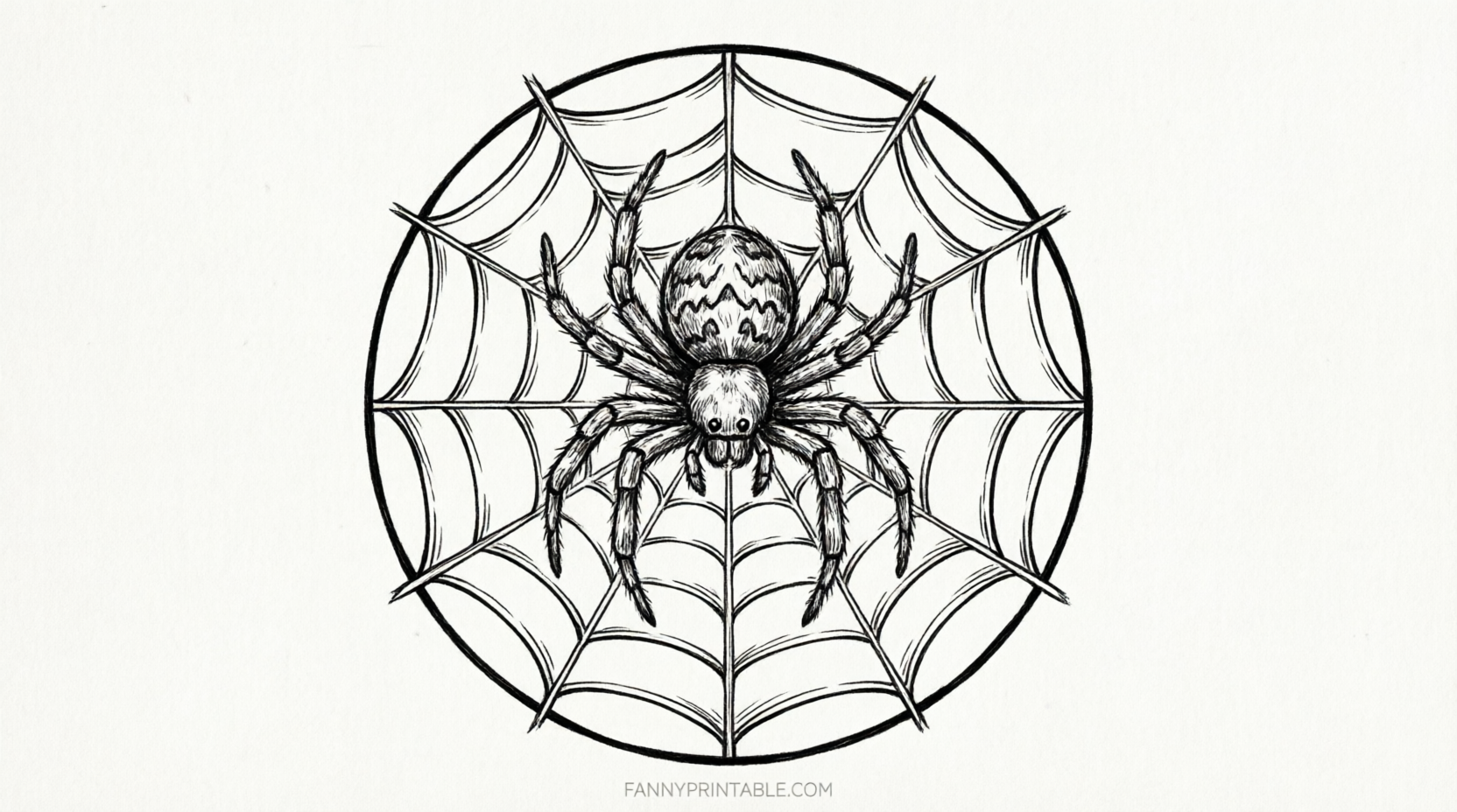 Free Printable Spider Pumpkin Carving Stencils (4)