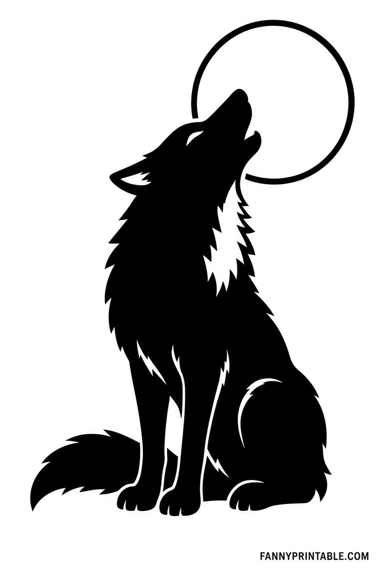 Free Printable Wolf Pumpkin Carving Stencils 2 Free Printable Wolf Pumpkin Carving Stencils