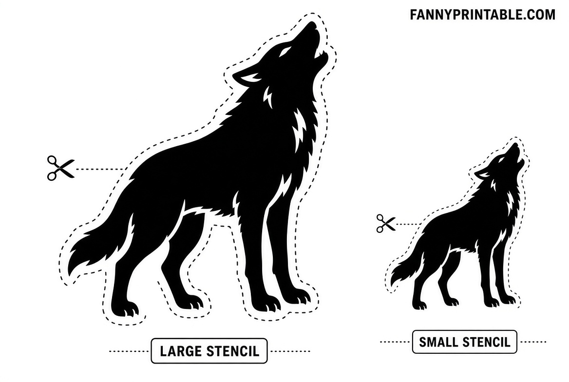 Free Printable Wolf Pumpkin Carving Stencils 4 Free Printable Wolf Pumpkin Carving Stencils