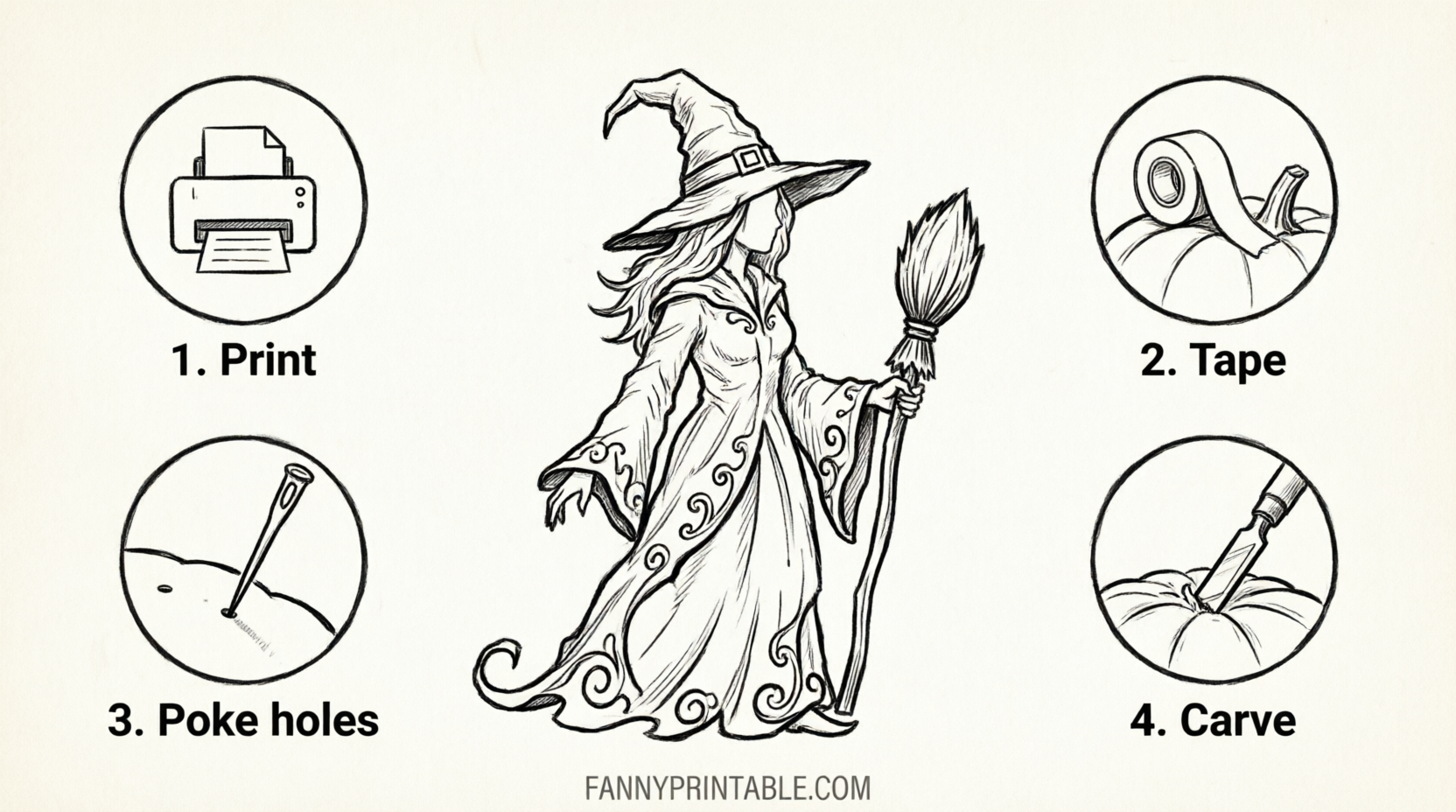 Free Pumpkin Carving Stencils Printable Guide (3)