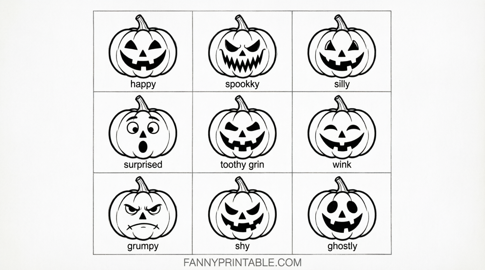 Free Pumpkin Carving Stencils Printable Guide (4)