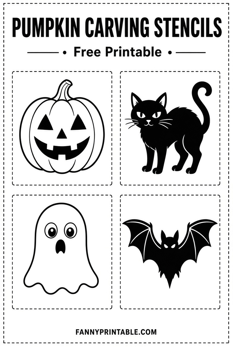 Free Pumpkin Carving Stencils Printable Ideas (1)