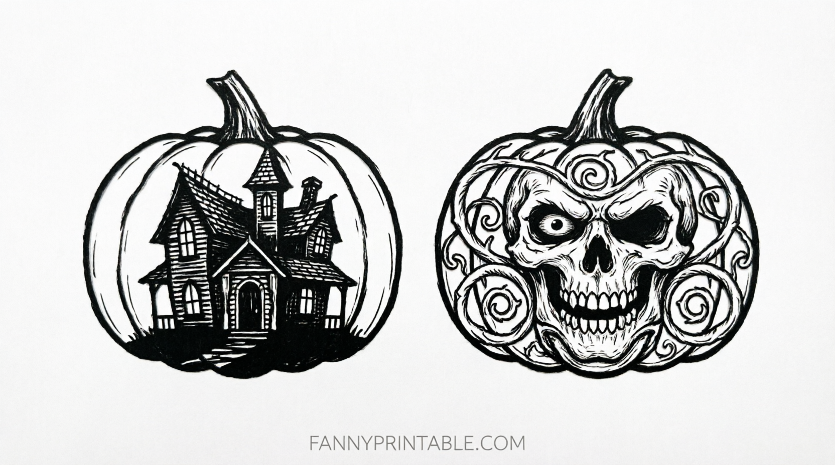 Free Pumpkin Stencils Printable PDF Downloads (4)