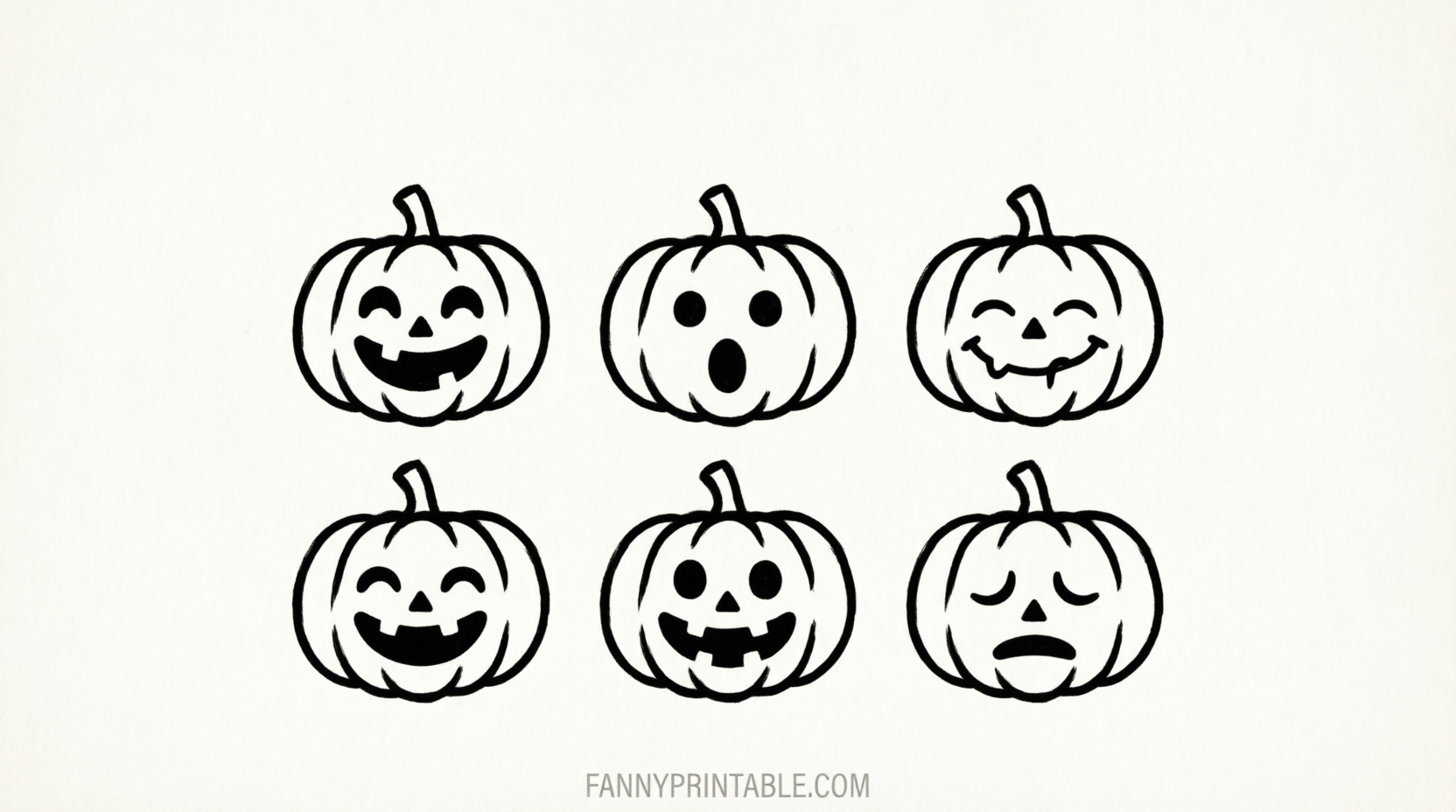 Free Pumpkin Stencils Printable for Halloween (1)