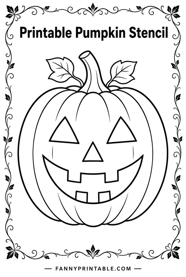 Free Pumpkin Stencils Printable for Halloween 4 Free Pumpkin Stencils Printable for Halloween (4)