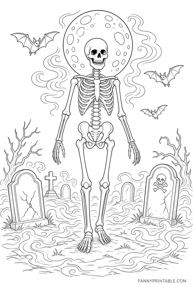 Free Scary Halloween Coloring Pages to Print