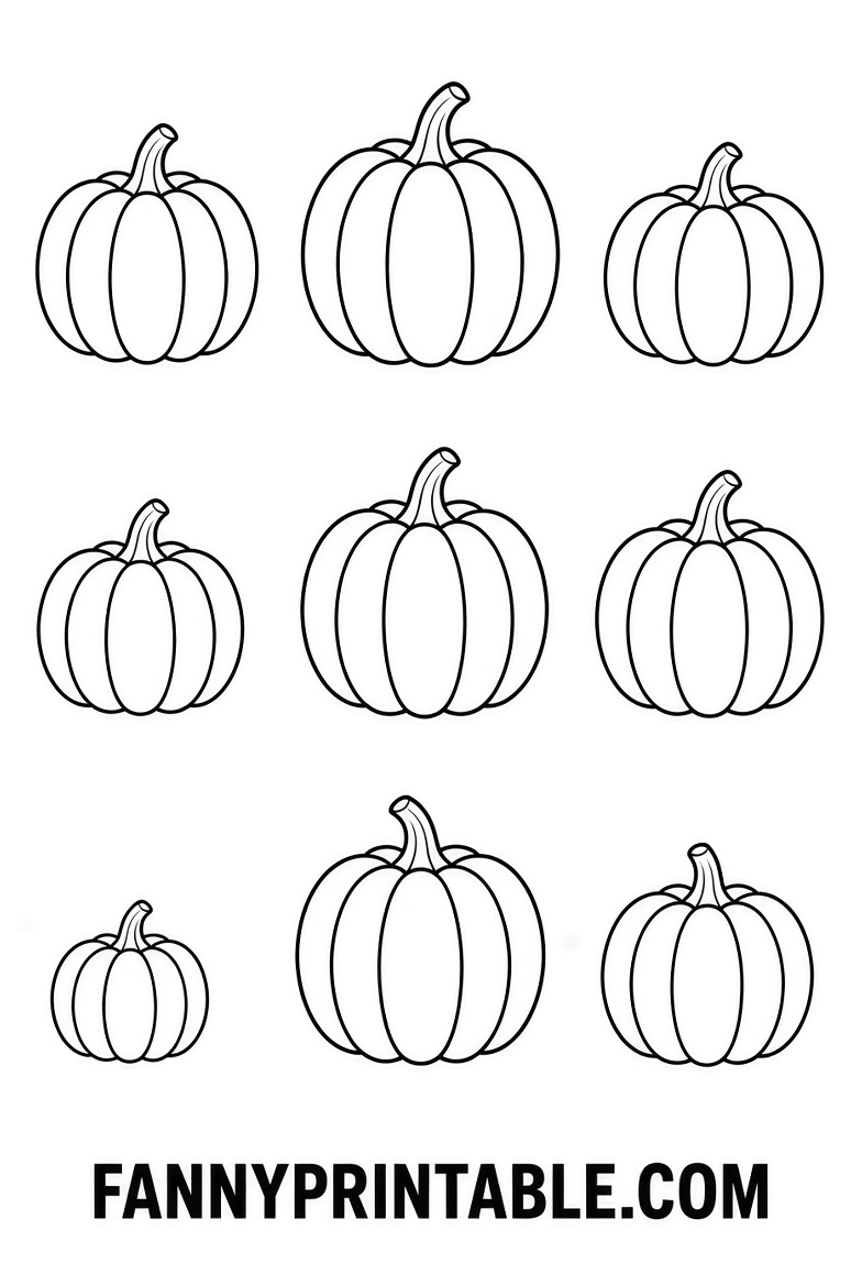 Free Small Pumpkin Stencils Printable (1)