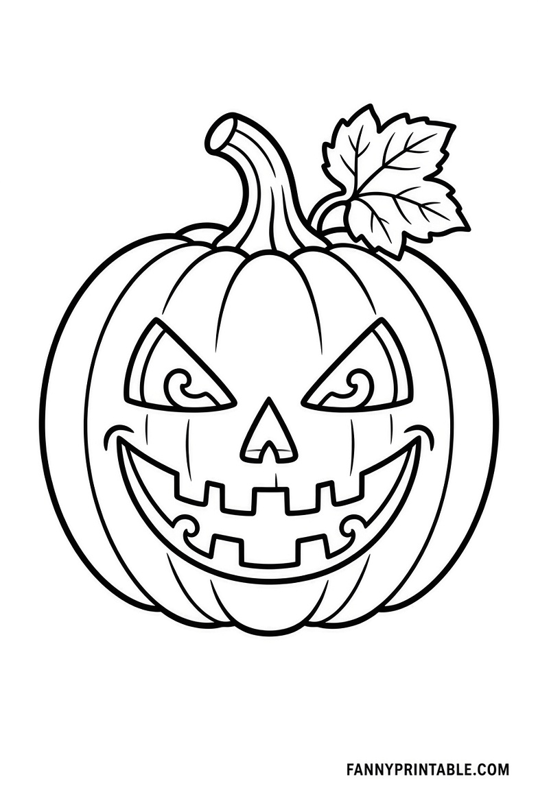 Free Small Pumpkin Stencils Printable (4)