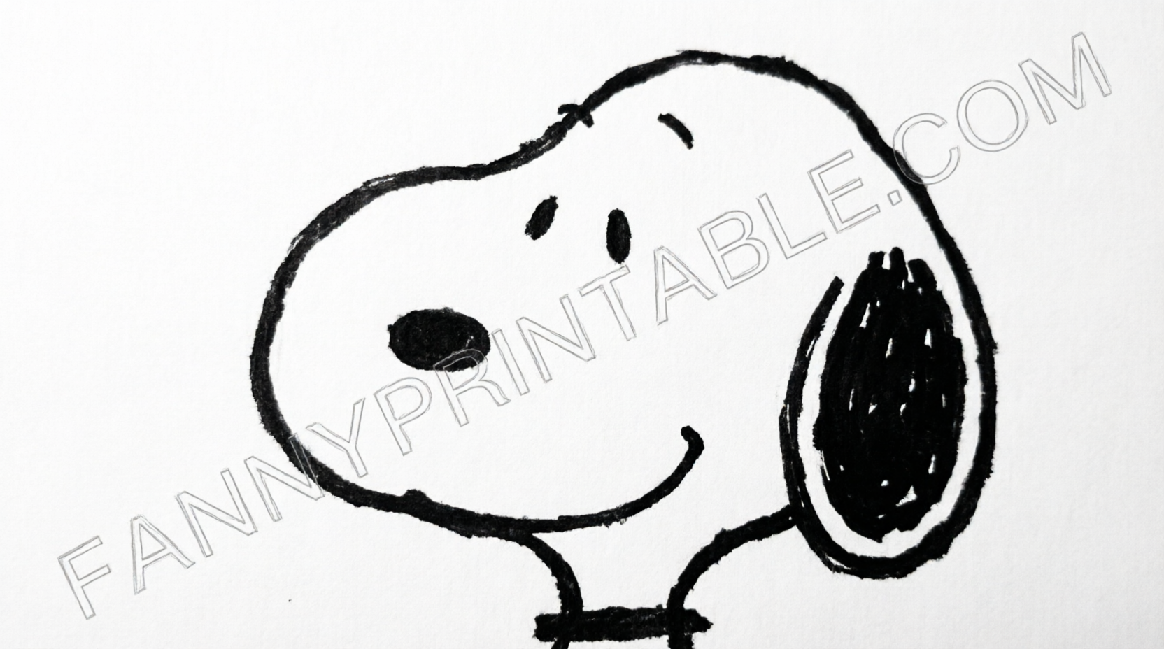 Free Snoopy Pumpkin Carving Stencils Printable (1)