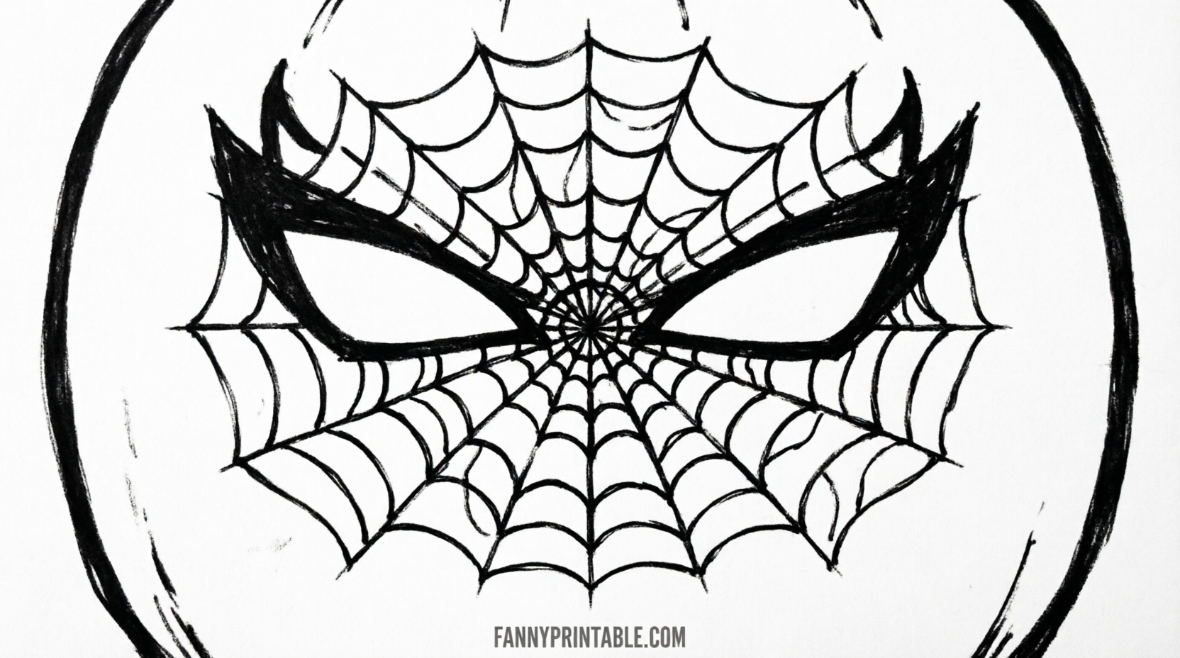 Free Spiderman Pumpkin Carving Stencils Printable (2)