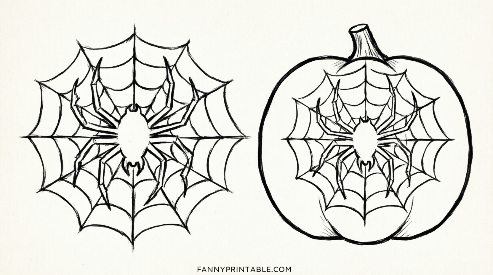 Free Spiderman Pumpkin Carving Stencils Printable (3)
