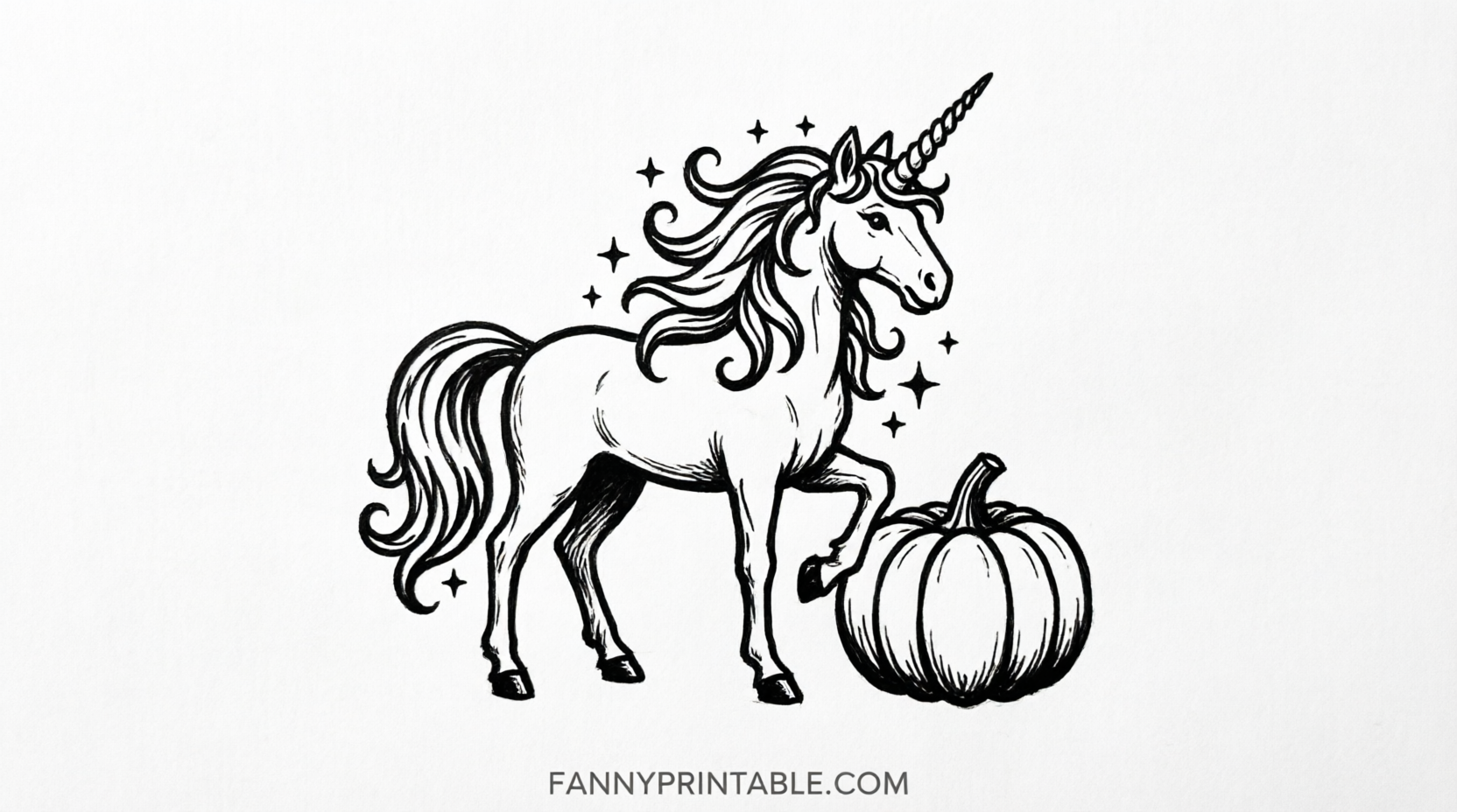 Free Unicorn Pumpkin Carving Stencils Printable 1 Free Unicorn Pumpkin Carving Stencils Printable (1)