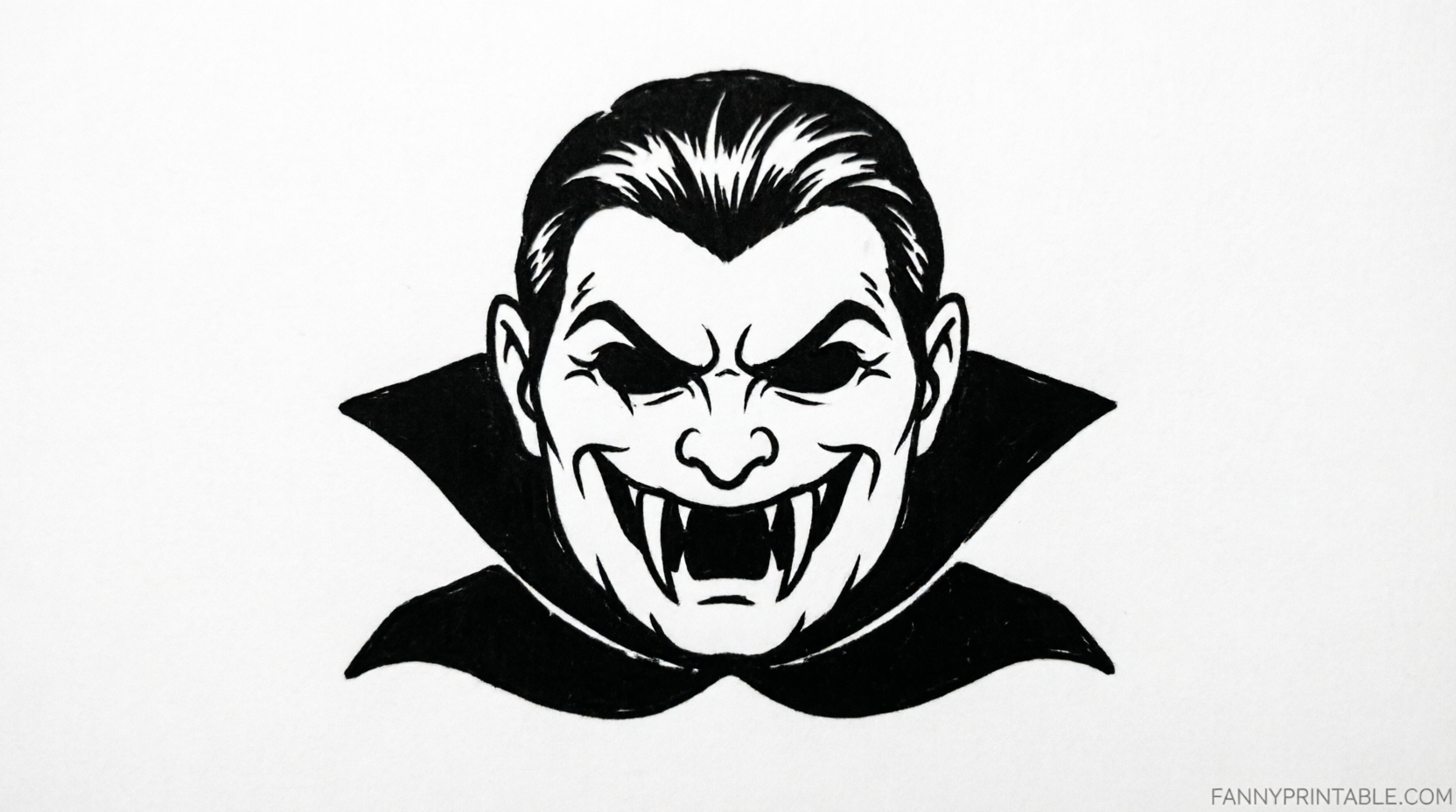 Free Vampire Pumpkin Stencils Printable 2