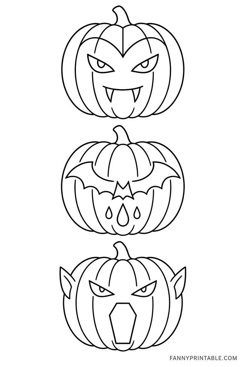 Free Vampire Pumpkin Stencils Printable (4)