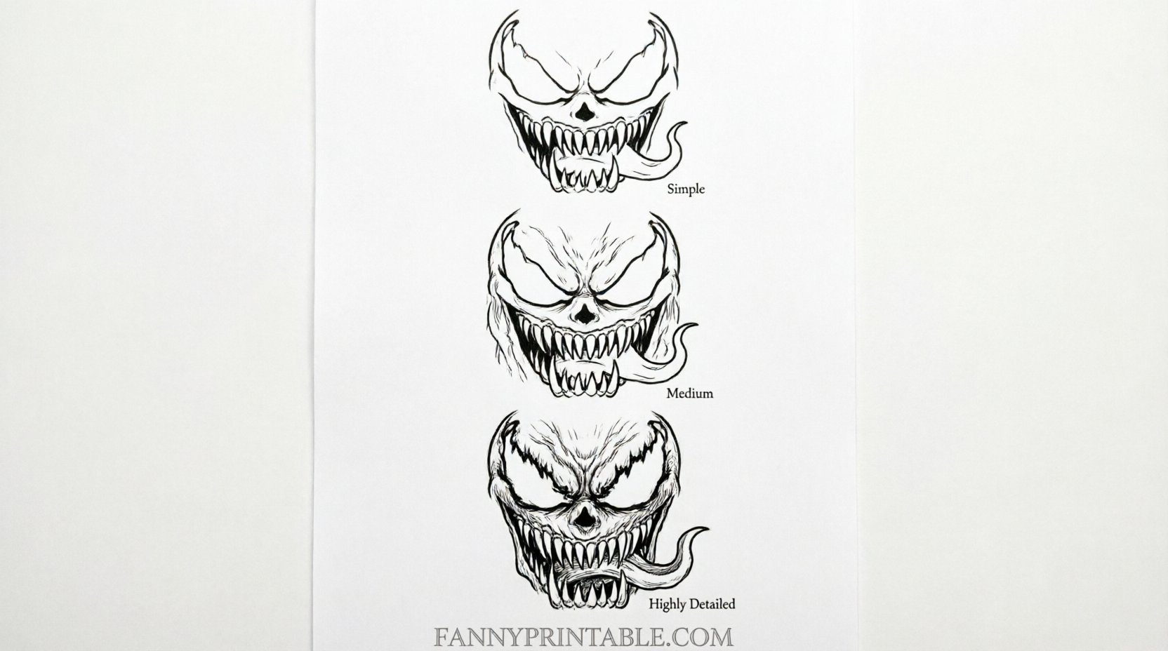 Free Venom Pumpkin Carving Stencils Printable 2 Free Venom Pumpkin Carving Stencils Printable (2)