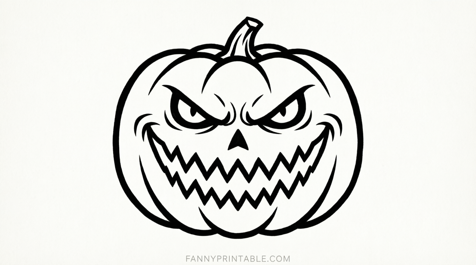 Free Wicked Pumpkin Stencils Printable (2)