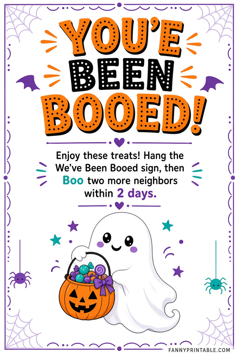 Free Youve Been Booed Printable Download 3 Free You've Been Booed Printable Download