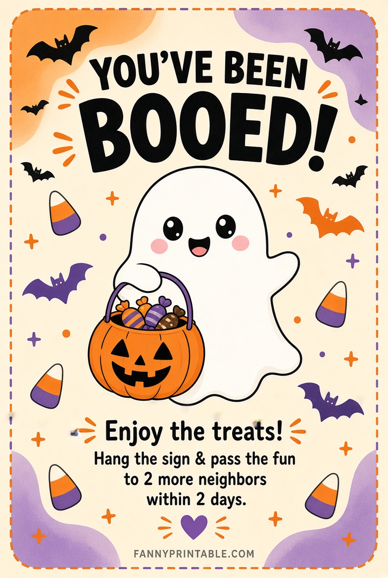 Free You've Been Booed Printable Downloads