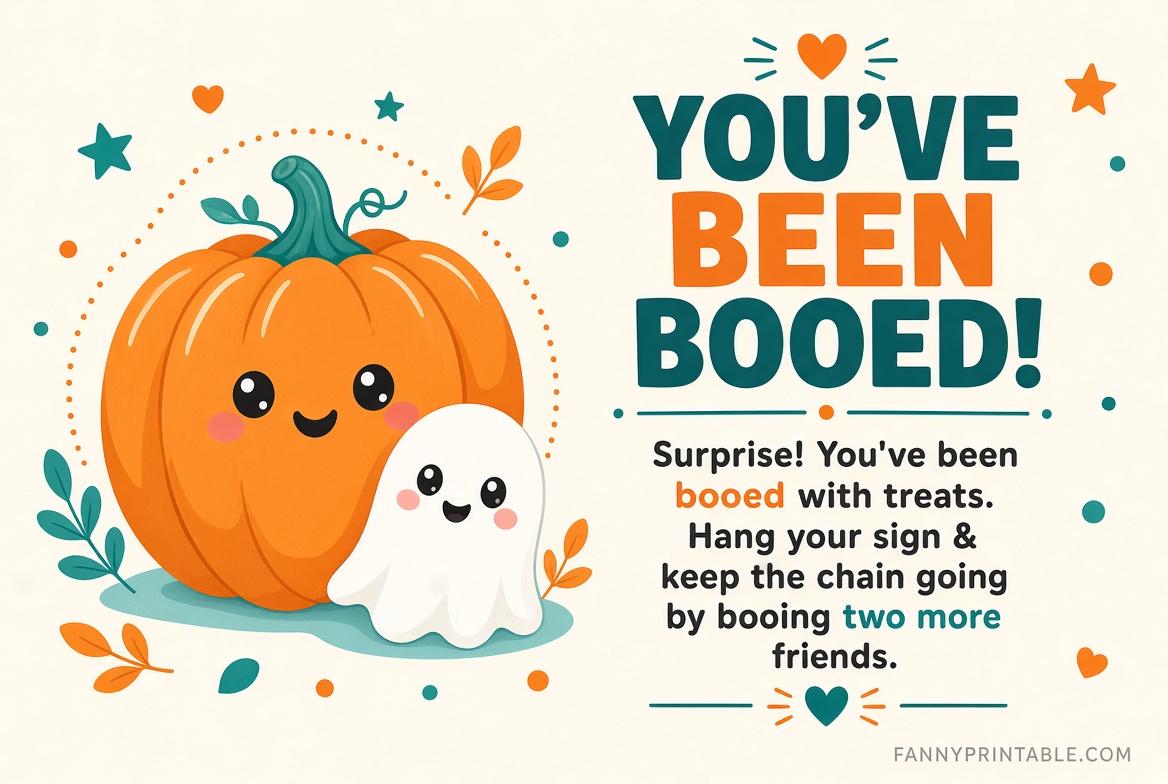 Free You've Been Booed Printable Downloads