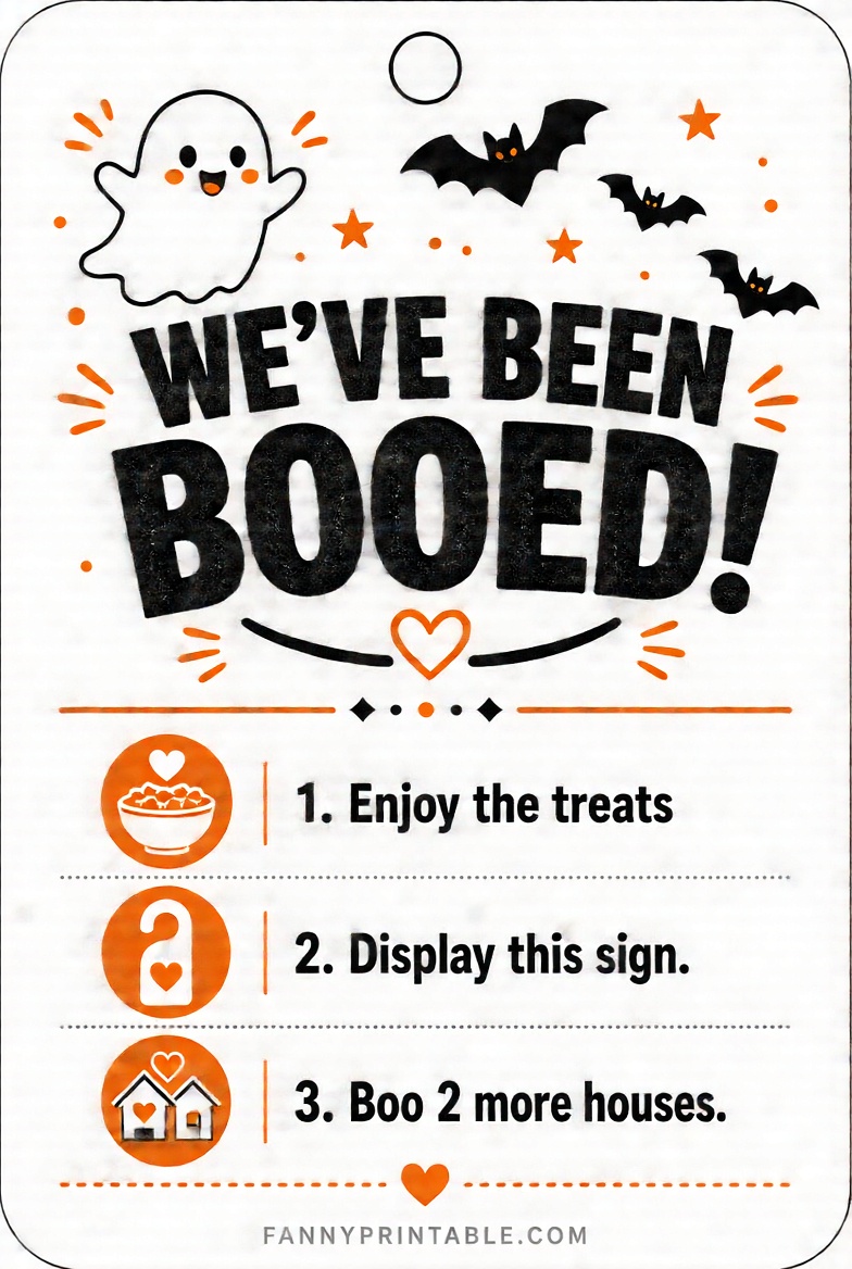 Free You've Been Booed Printable Downloads